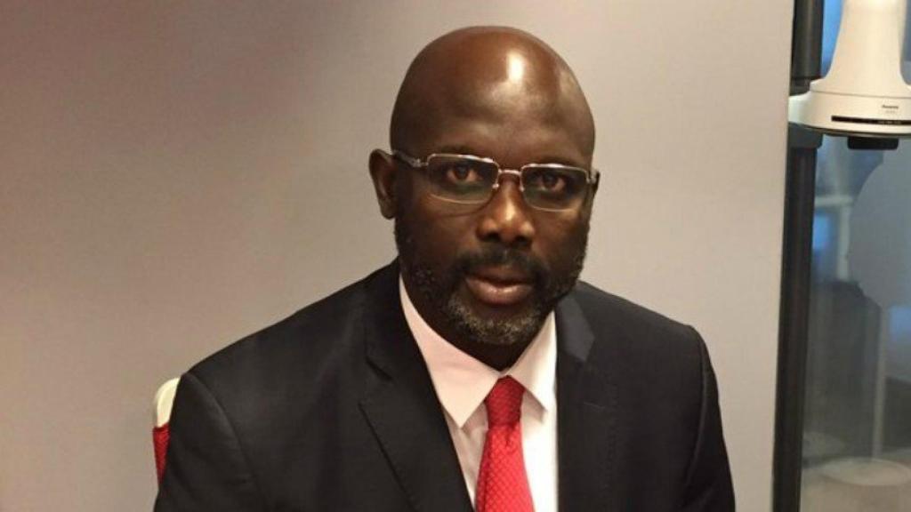 George Weah. Foto. Twitter (@GeorgeWeahOff)