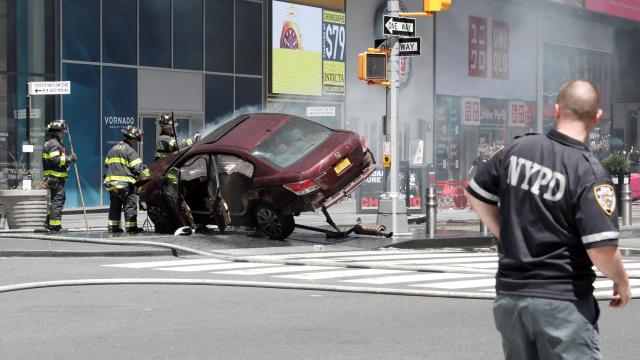 Estado del vehículo minutos después del incidente