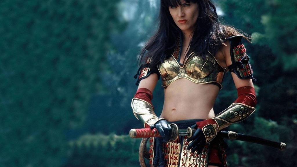 Lucy Lawless en Xena, la princesa guerrera.