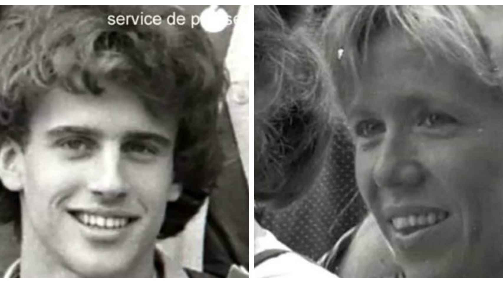 Macron y Laurence de jóvenes, cuando a ambos les impartía clase Brigitte, actual pareja del presidente de la V República de Francia.