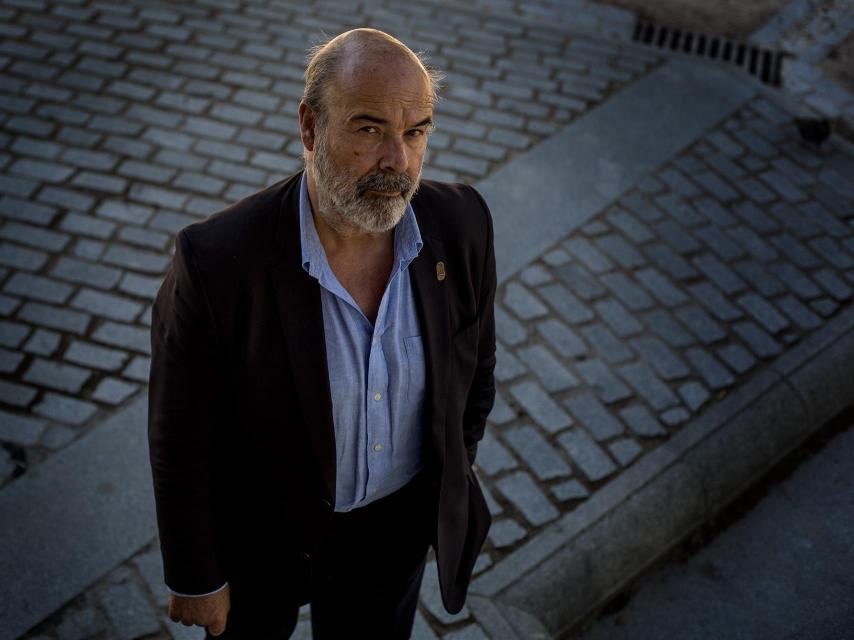 Antonio Resines en el parque del Retiro.