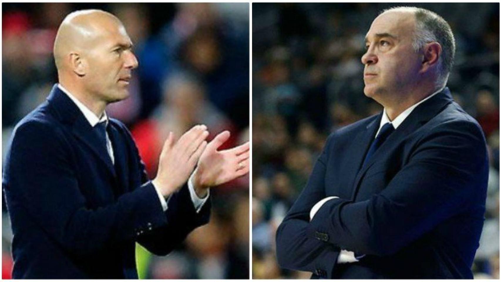 Zinedine Zidane y Pablo Laso