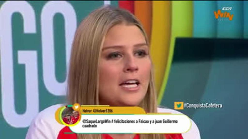 Andrea Guerrero llora al ver que Falcao consigue la Ligue 1