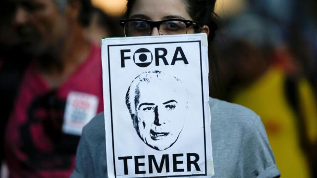 Protestas en Brasil contra Michel Temer.