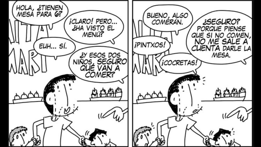 El cómic con el que Andrés Palomino denunció el incidente de Aita Mari.