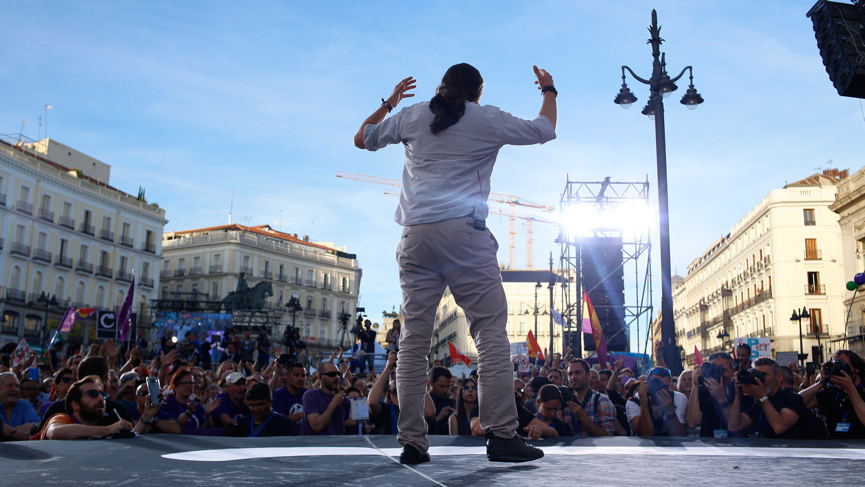 La manifestación de Podemos en Sol