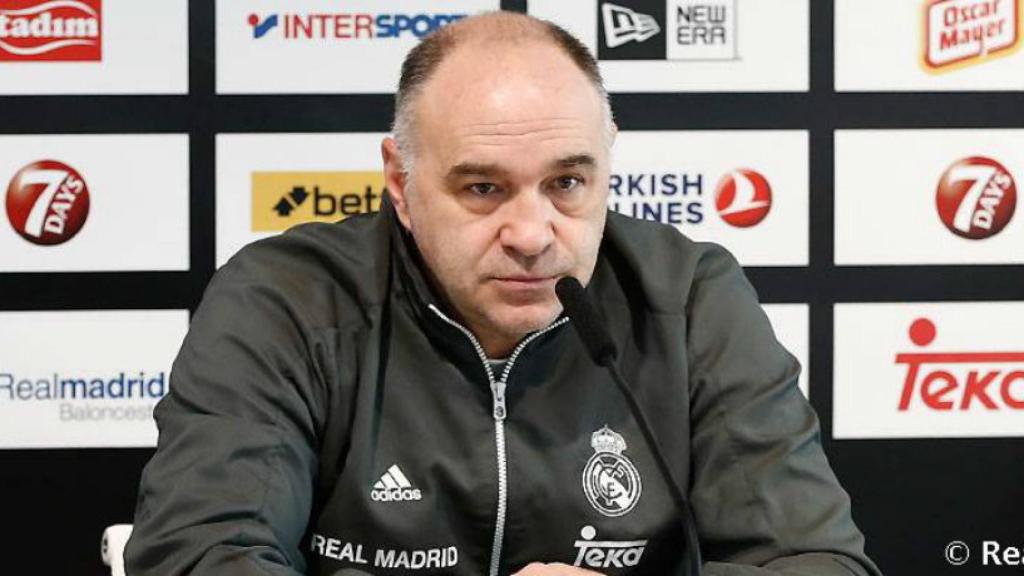 Pablo Laso en rueda de prensa