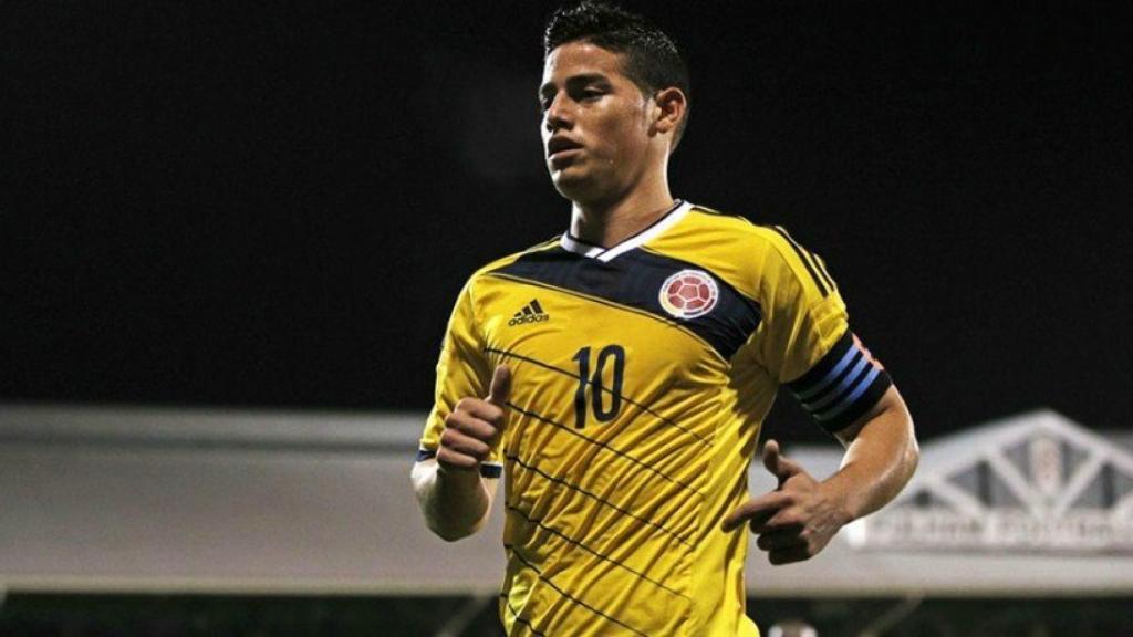 James Rodríguez, en un partido con Colombia   Foto: fcf.com.co