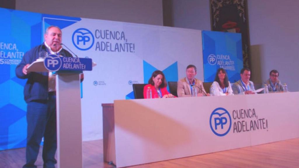 Vicente Tirado en el Congreso Provincial del PP de Cuenca.