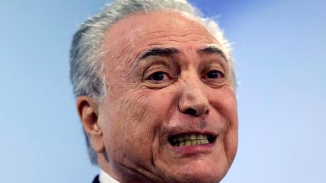 Michel Temer, durante su discurso a la nación este sábado.