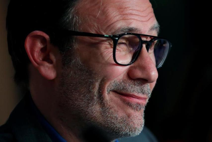 El director francés Michel Hazanavicius en la rueda de prensa de 'Le Redoutable'.