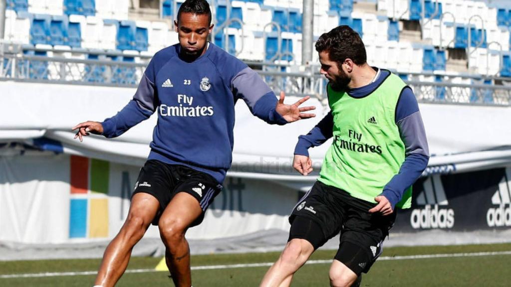 Danilo y Nacho en Valdebebas