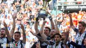 La Juventus celebra el título de la Serie A
