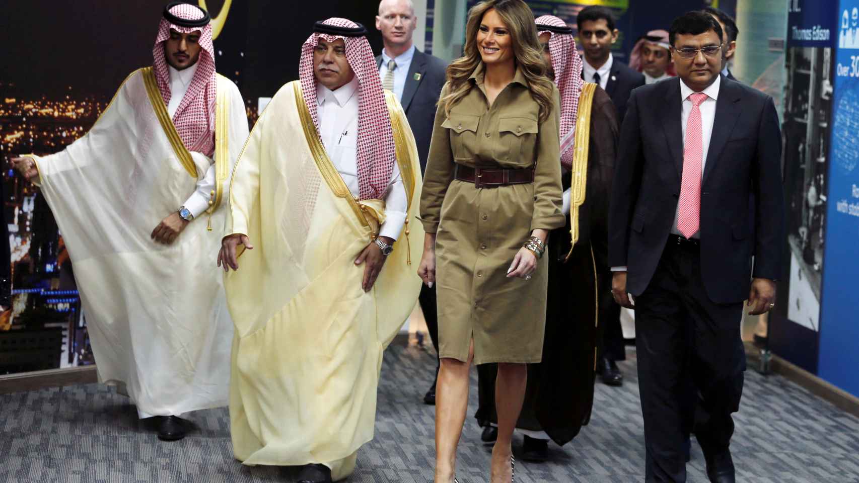 Melania Trump, durante su vista a Riad.