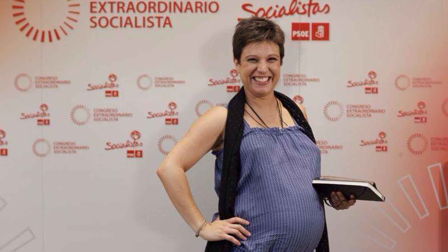 Beatriz Talegon embarazada de su primer hijo.