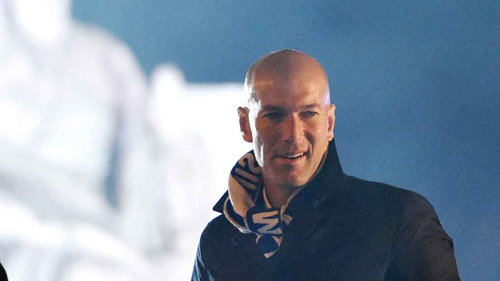 Zidane, en la Cibeles.