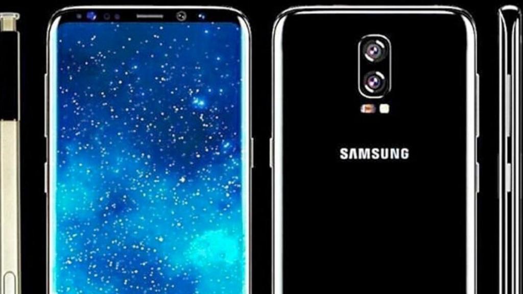 El diseño del Samsung Galaxy Note 8 se muestra en un modelo 3D