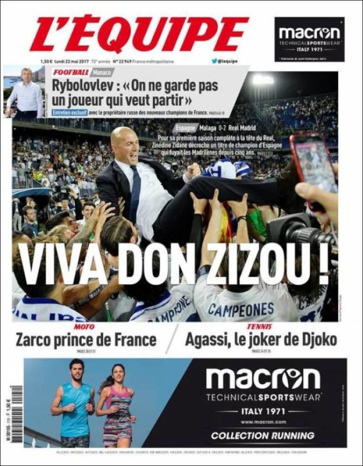La prensa internacional se rinde al Madrid de Zidane