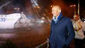 Zidane en Cibeles
