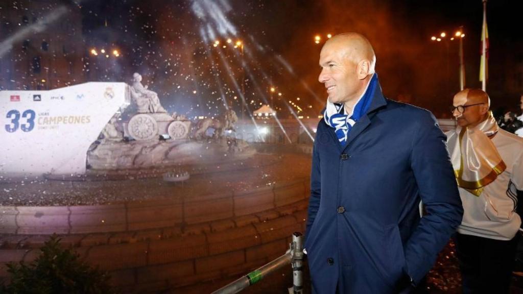 Zidane en Cibeles