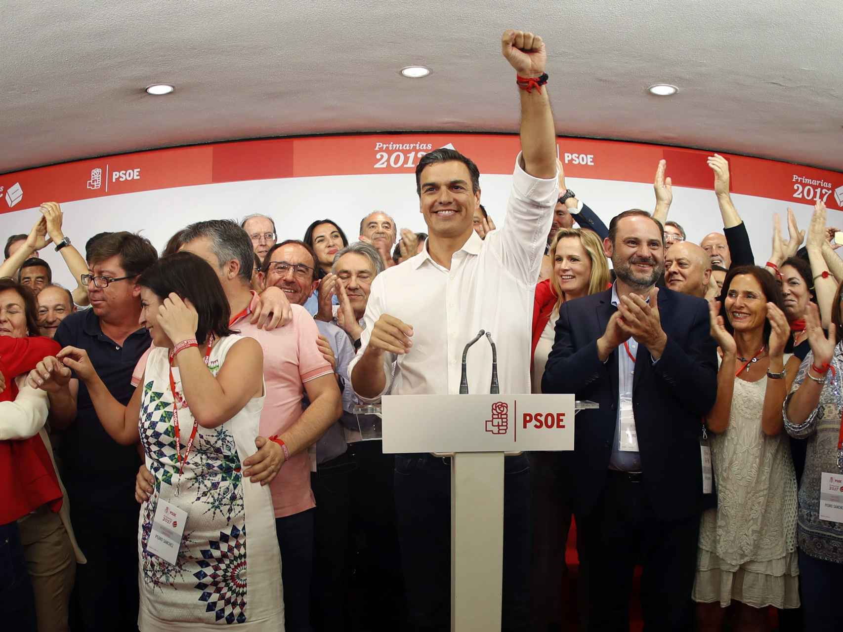 Pedro Sánchez, el día de su elección como nuevo secretario general del PSOE.