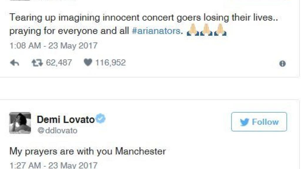 Mensaje de Demi Lovato.