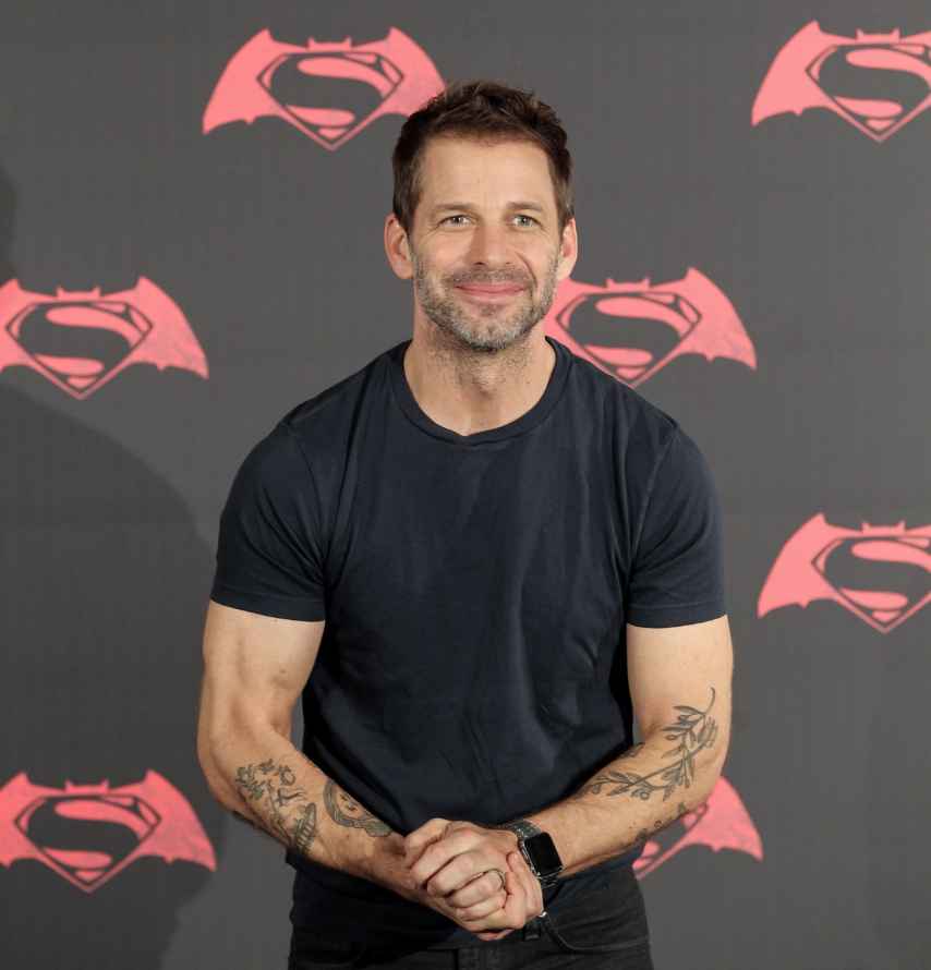 Zack Snyder durante una rueda de prensa en la presentación de su última película.