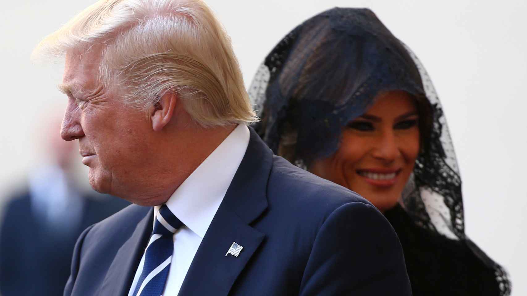 Melania y Donald Trump, en el Vaticano.