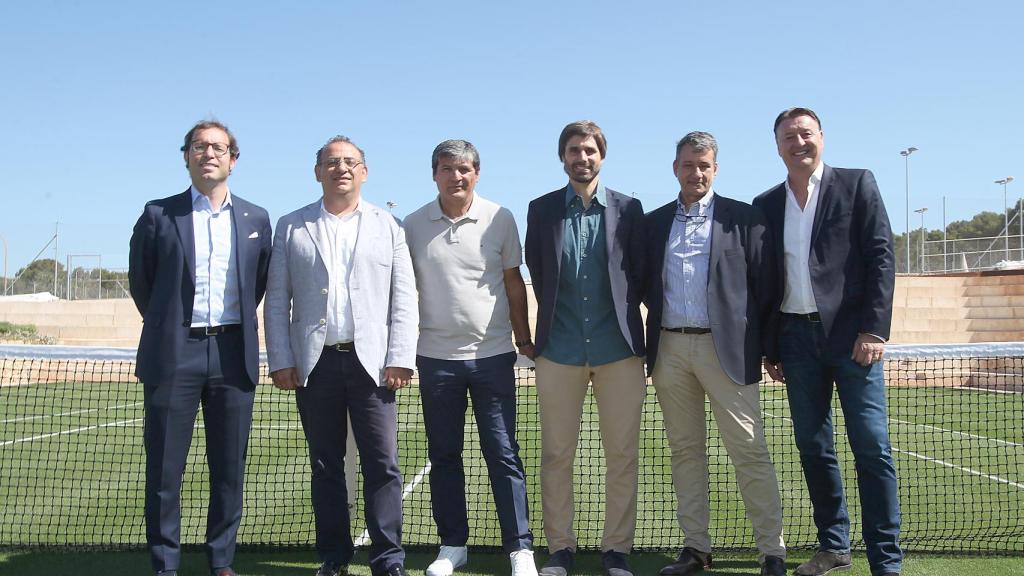 Toni Nadal y Edwin Weindorfer, tras la presentación del torneo.