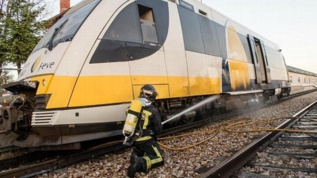 Incendio tren feve