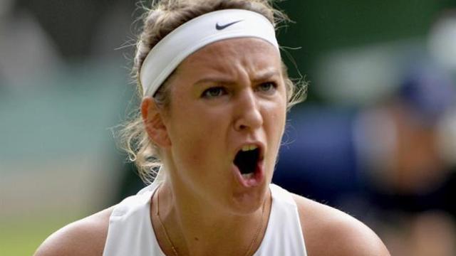 Azarenka, celebrando un punto hace dos años en Wimbledon.