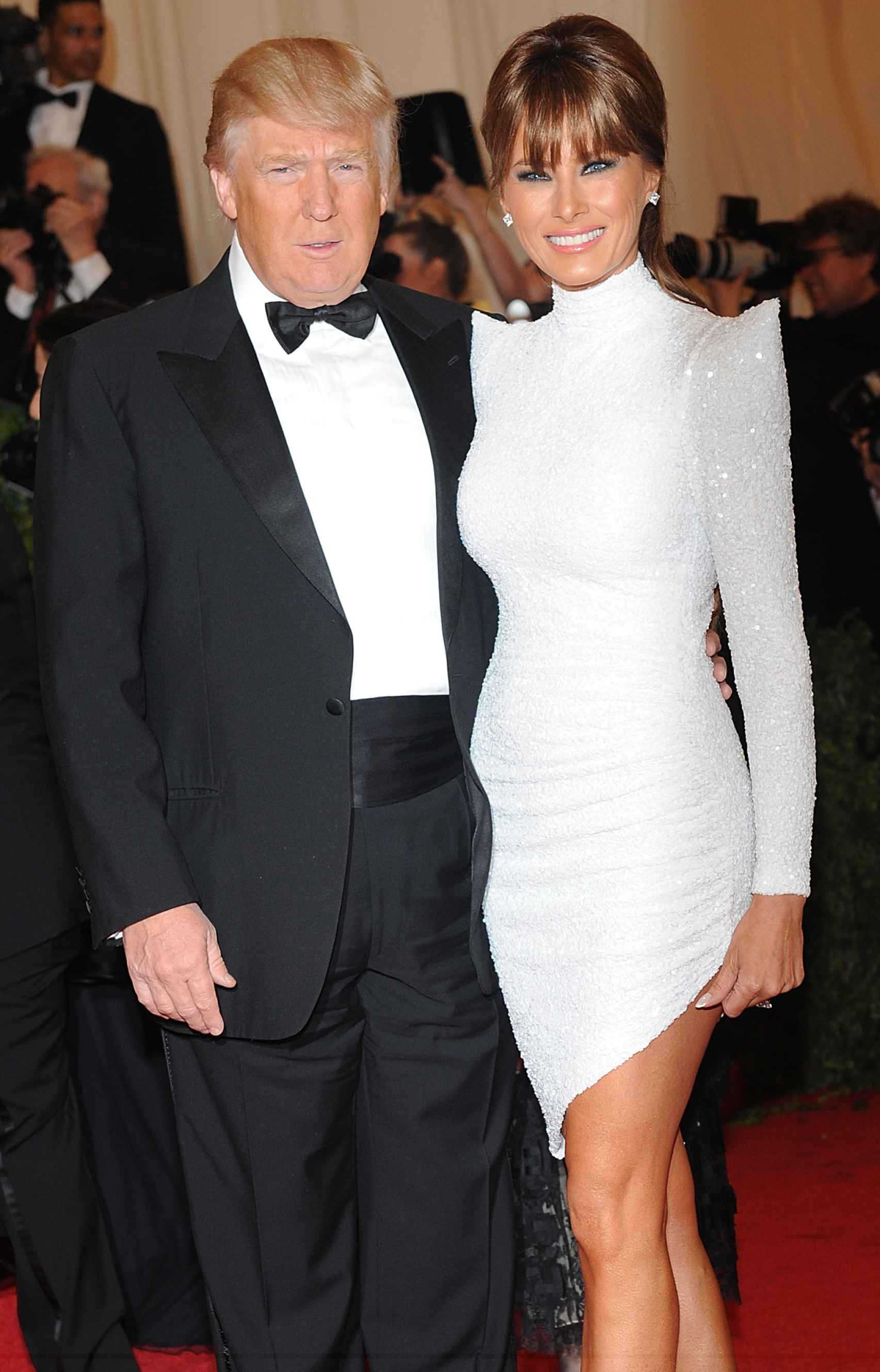 Donald Trump y Melania antes de llegar a la Casa Blanca.
