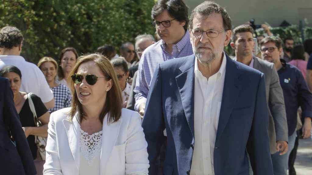 Elvira Fernández y Mariano Rajoy.