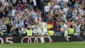Gol de Cristiano Ronaldo. Foto: Pedro Rodríguez / El Bernabéu