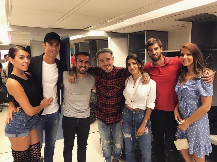 Georgina y Cristiano Ronaldo en un concierto en Madrid.