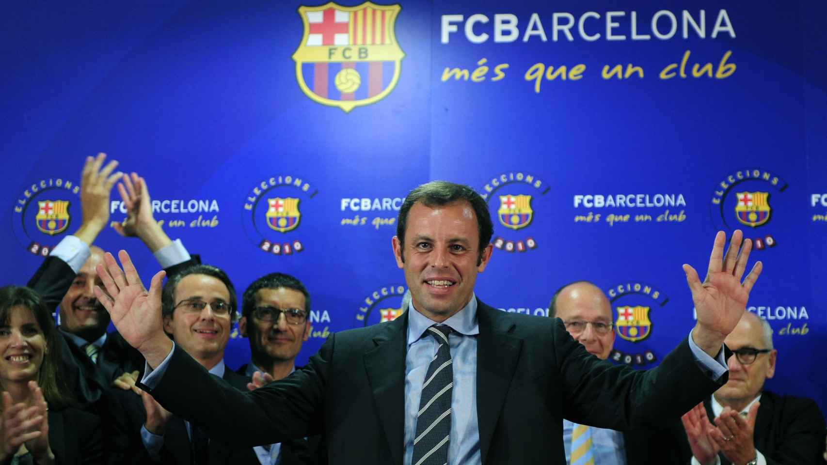 Sandro Rosell tras ser elegido presidente del FC Barcelona