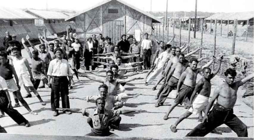Campo de concentración de Bram, en 1939, por Agustí Centelles.