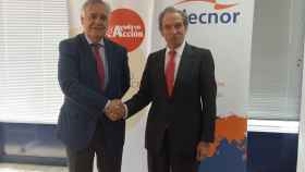 Jaime Montalvo, presidente de Ayuda en Acción, y Fernando Azaola, presidente de la Fundación Elecnor