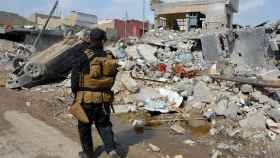 Edificio destruido por un bombardeo en Mosul