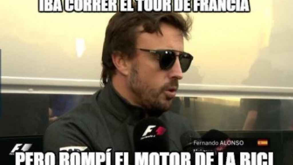Meme de Fernando Alonso.