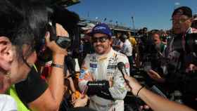 Fernando Alonso, en las 500 millas de Indianápolis.