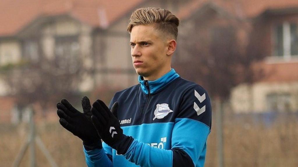 Marcos Llorente en un entrenamiento con el Alavés. Foto: @Marcos_Llorente