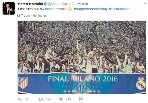 El orgullo madridista de Kovacic: El tiempo vuela, pero los ganadores permanecen