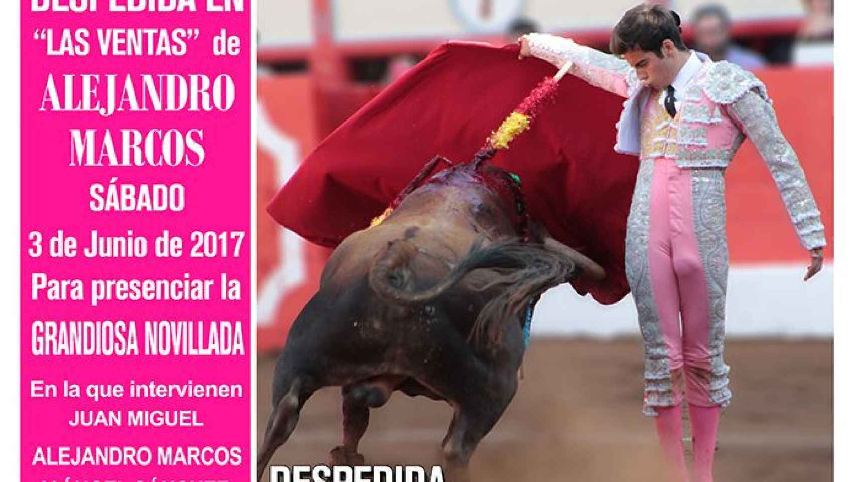 Cartel Alejandro Marcos Madrid 03-06-2017