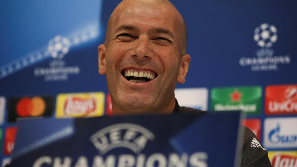 Zidane, en la rueda de prensa de este martes.