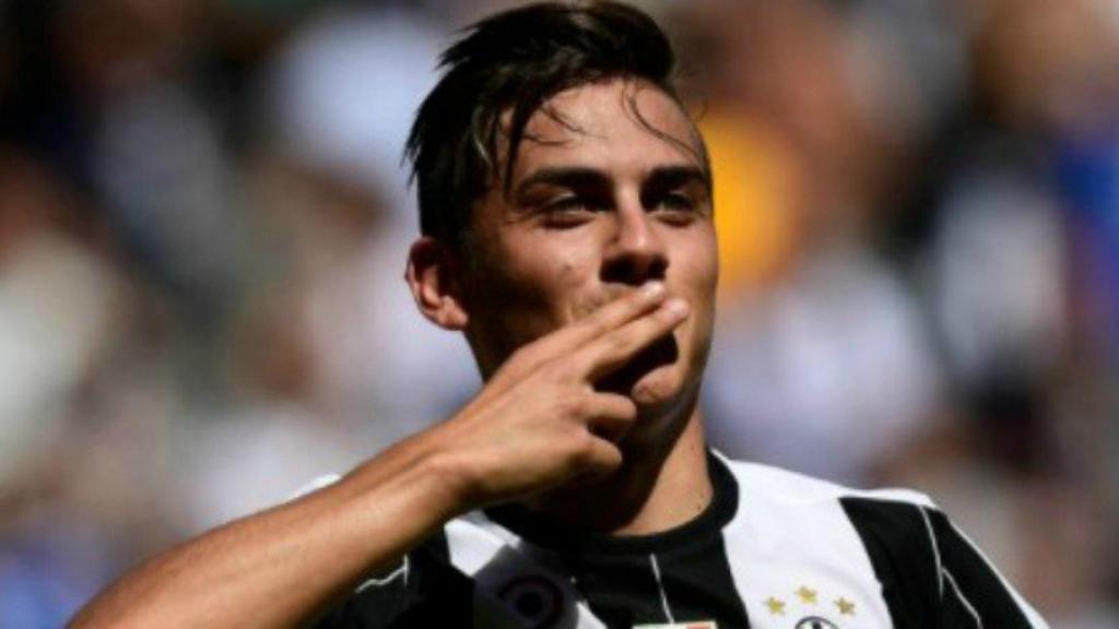 Dybala celebra el gol que confirmaba el título para la Juve  Foto: Twitter (@ChampionsLeague)