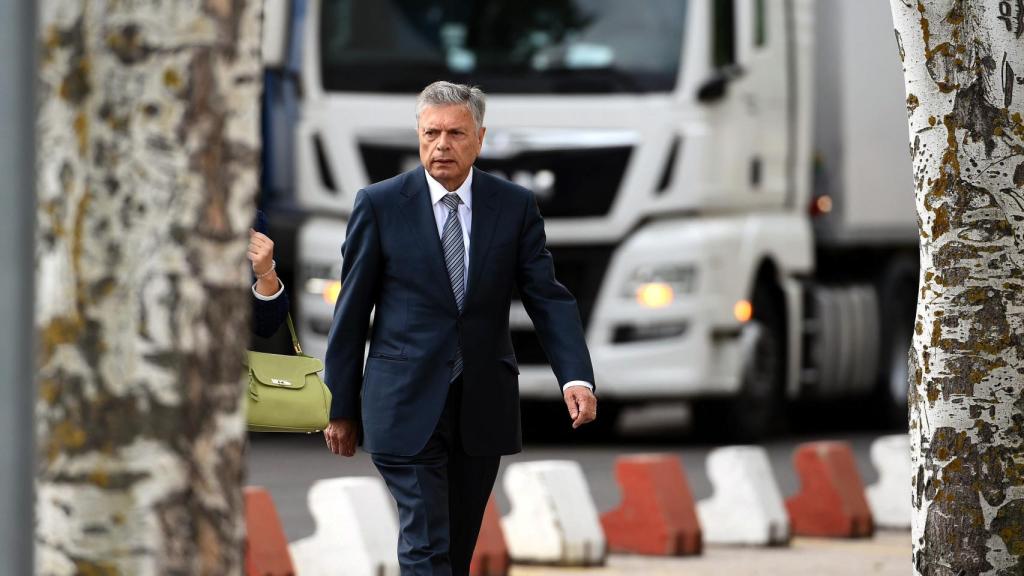 El expresidente de la CAM, a su llegada a la Audiencia Nacional.