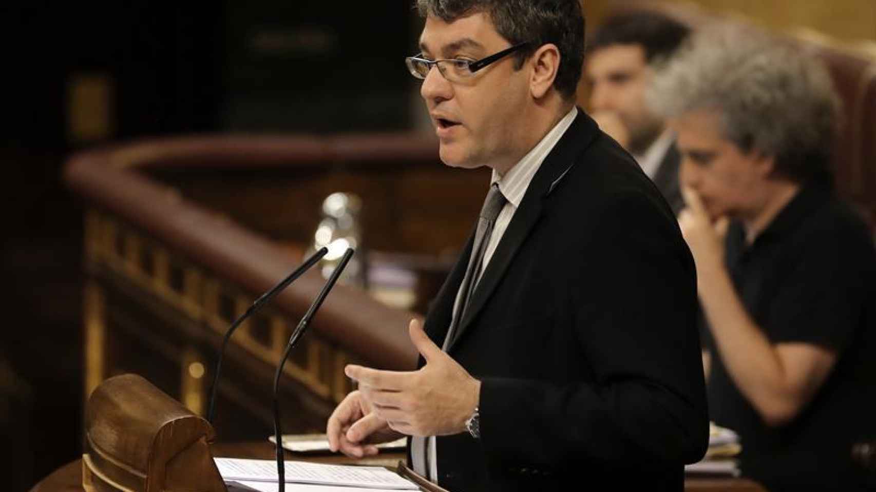 El ministro de Energía, Álvaro Nadal, durante su comparecencia en el Congreso.