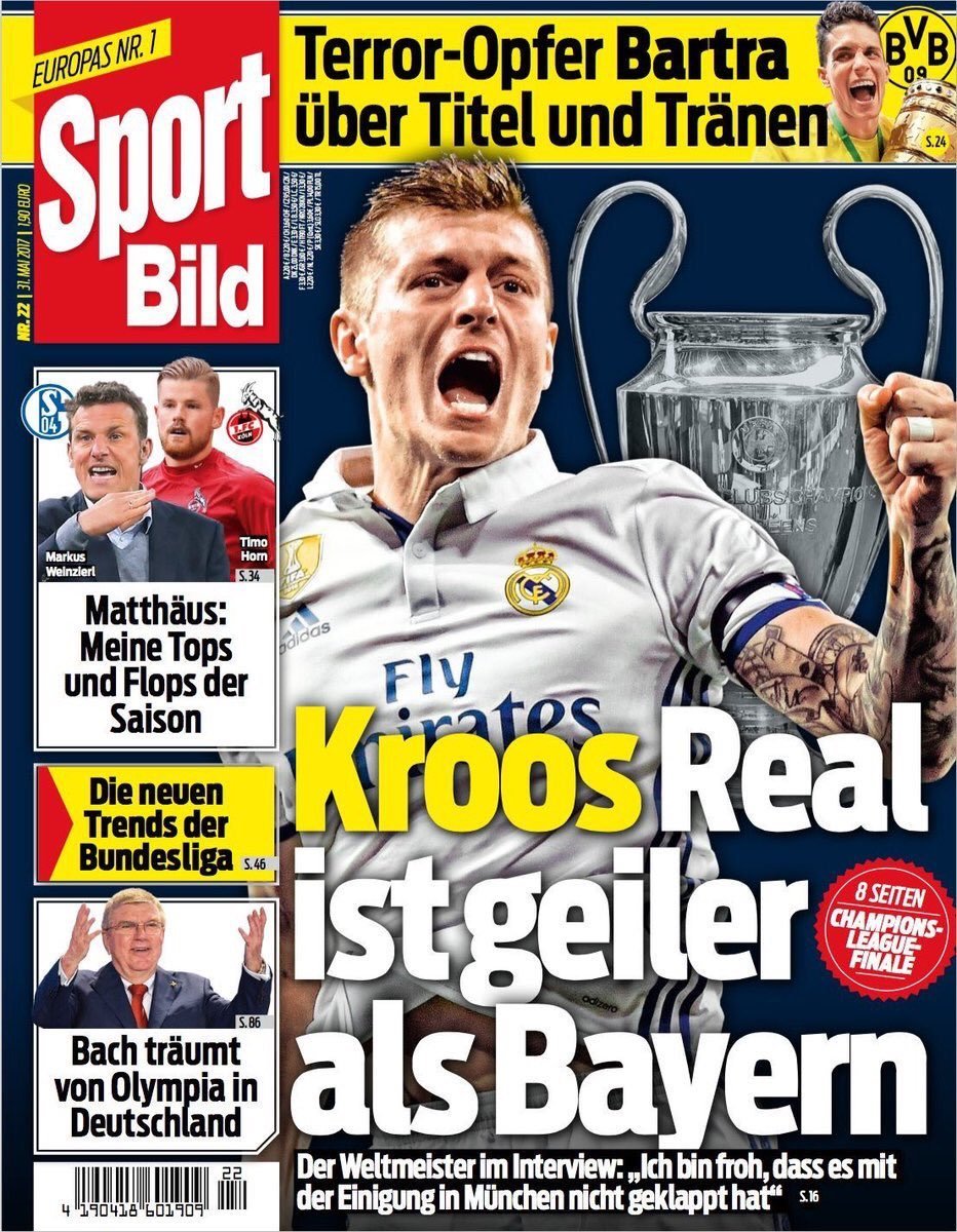 ¿Bayern o Real Madrid? Kroos desvela donde quiere retirarse