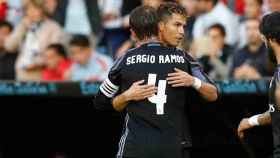 El abrazo de Ramos y Cristiano